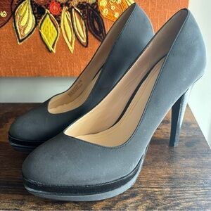 Cole Haan| ‘Chelsea’ Dark Grey Platform 4” Pumps Sz 8.5